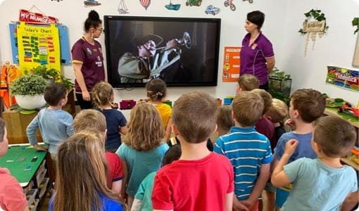 Kids Watching On TV — Early Learning in Highfields, QLD