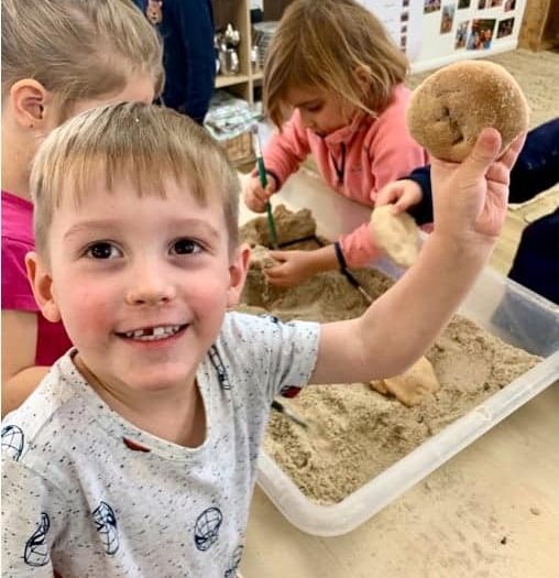 Kid Molding Sand — Early Learning in Highfields, QLD